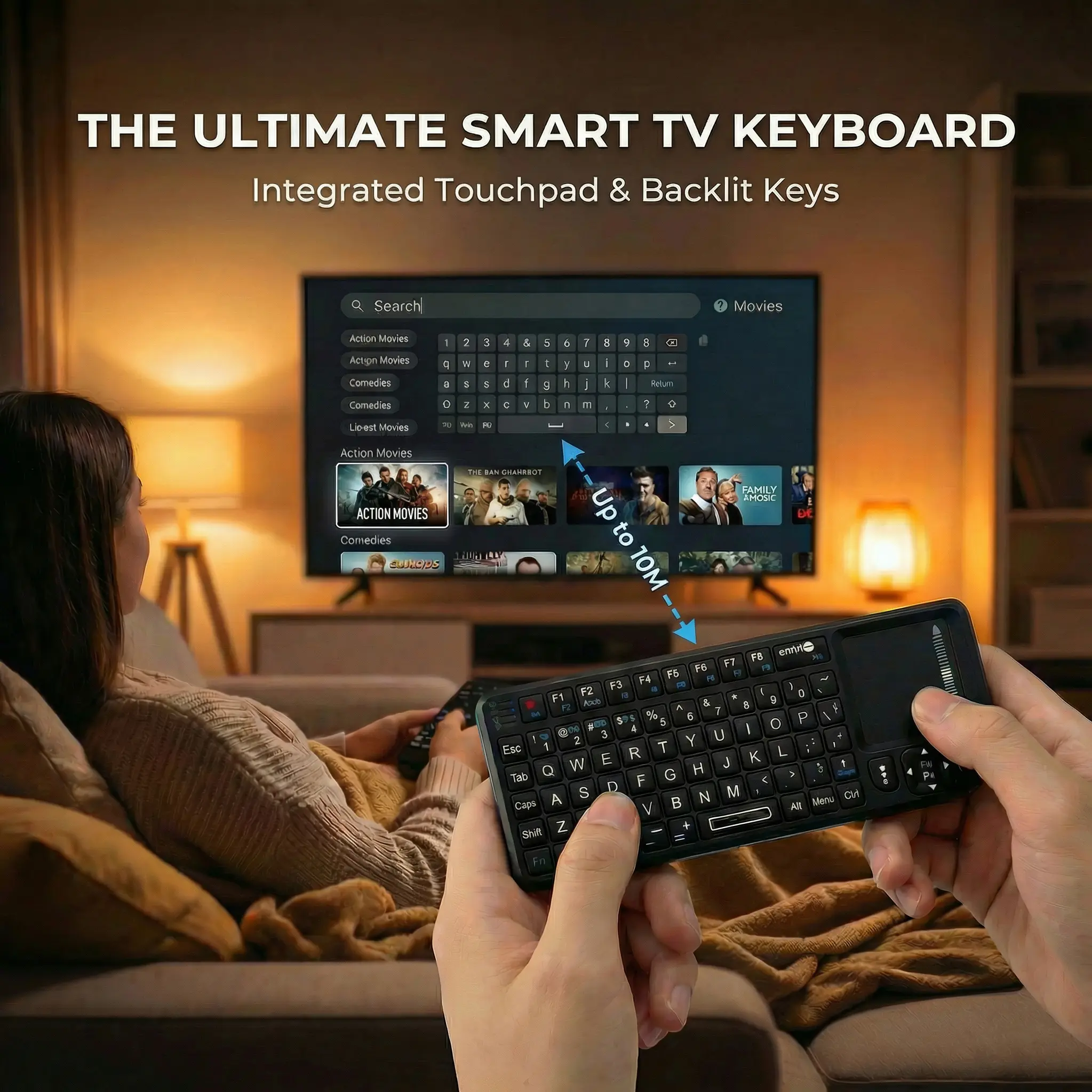 Universal Mini Wireless Keyboard-2.4G Rechargeable with Touchpad,Backlit, Ergonomic Design,Wide Compatibility Stable Connection phone accessory Bluetooth Keyboard Mechanical Gaming Keyboard computer mouse spreadsheet keyboard mat