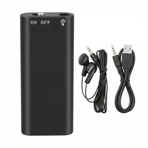 Professional 8GB Voice-Activated Recording Pen, Ultra-Thin Noise-Canceling Digital Recorder with MP3 Playback for Business