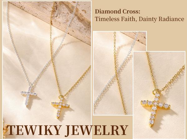 Tewiky Easter Gifts Upgraded Crown Cross Necklace for Women, Crown Cross Pendant Necklace, Non-Tarnish Faith Jewelry for Women, Christian Religious Gifts for Her Back To School Tewiky Easter Gifts Upgraded Crown Cross Necklace for Women, Crown Cross Pendant Necklace, Non-Tarnish Faith Jewelry for Women, Christian Religious Gifts for Her Back To School