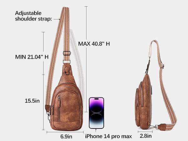 CLUCI TikTokShopSpringGlowUp Sling Bag for Women Men Crossbody Leather Large Sling Backpack Fanny Packs Chest Bag for iPad Travel Hiking Cycling Gift Trendy Crossbody Bag for Daily Use Durable CLUCI TikTokShopSpringGlowUp Sling Bag for Women Men Crossbody Leather Large Sling Backpack Fanny Packs Chest Bag for iPad Travel Hiking Cycling Gift Trendy Crossbody Bag for Daily Use Durable