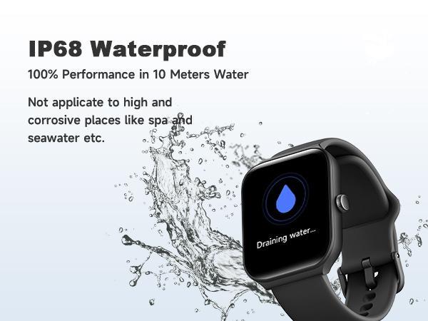 [Valentine's Day] Tukio 1.69'' Touch Screen Smartwatch with Fitness Tracker Sleep Monitor Pedometer Stopwatch for Fitness Enthusiasts Holiday Gift Wearable Device