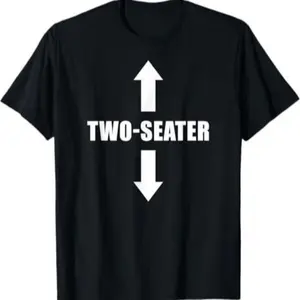 Vintage Two Seater Arrows Funny College Humor Shirt Sarcastic Mens Tee Cool Gift for Him and Her
