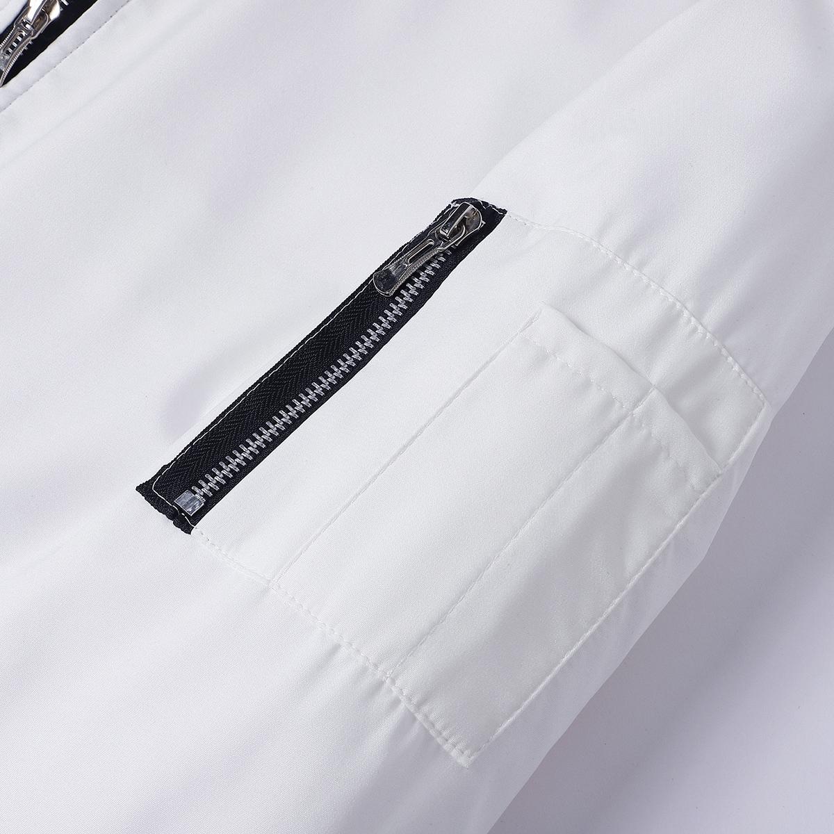 Men's Casual Stand Collar Jacket - Autumn Winter Coat with Pocket Design, Polyester Lining, Regular Fit, Sleek Finish, Modern Menswear, Fine Tailoring