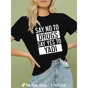 Yaoi Manga Cotton T-Shirt – Say Yes To Yaoi, Say No To Drugs