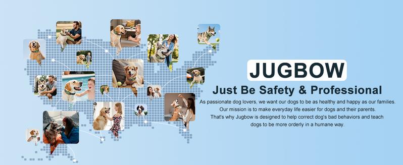 JUGBOW Dog Training Collar 4500FT Dog Training Behavior Aid, Remote IPX8 Waterproof with 4 Training Modes, Rechargeable E-Collar for All Breeds DT61