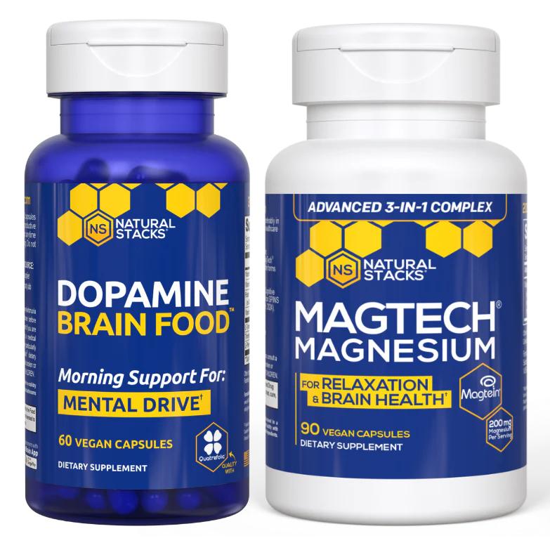 Mental Performance Stack - Support optimal brain function and improved sleep* Focus and motivation supplement.