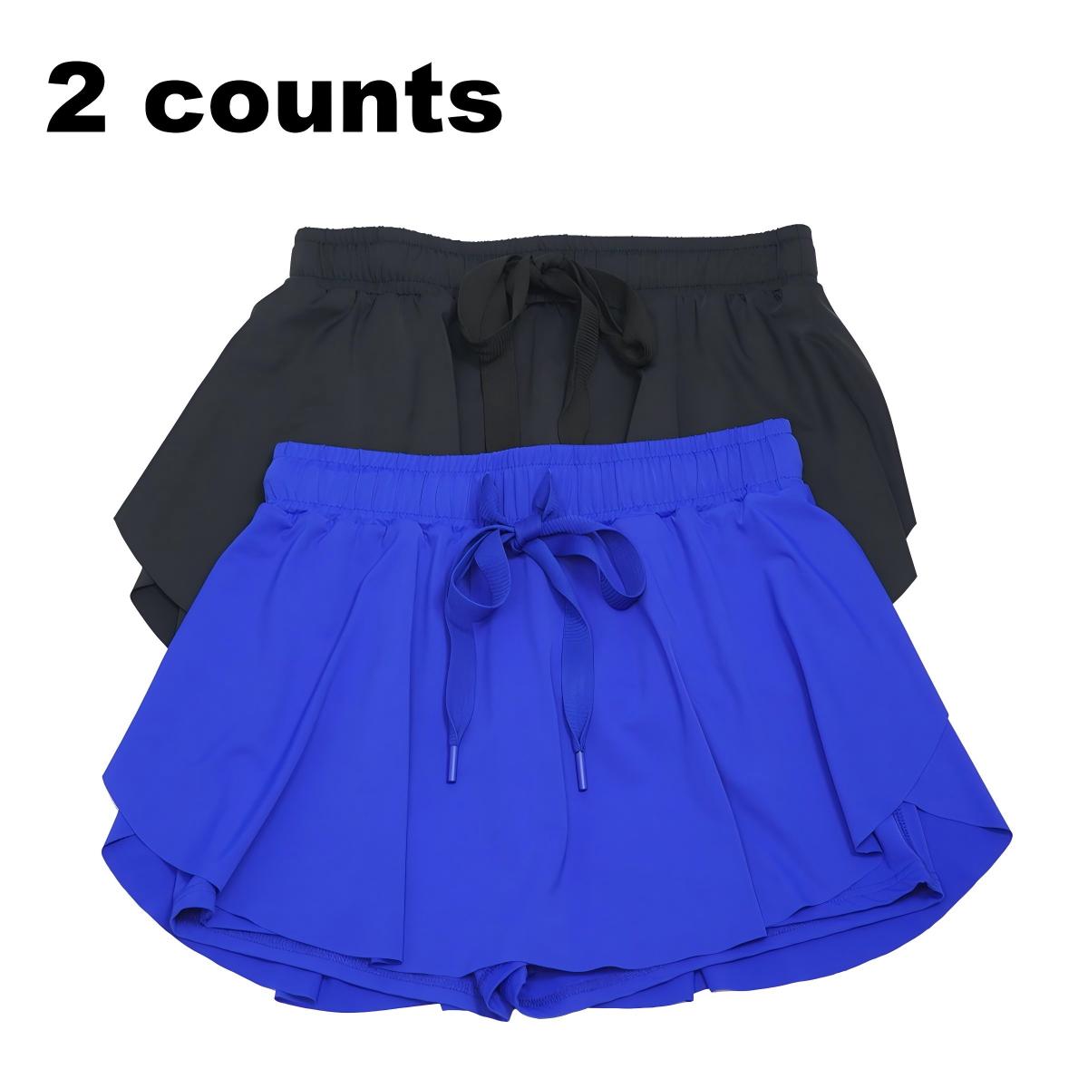 Mntaor Women's Casual Drawstring Tie High Waist Lined Tennis Skorts with Tie Detail, Ideal for Casual Outings and Versatile Wear