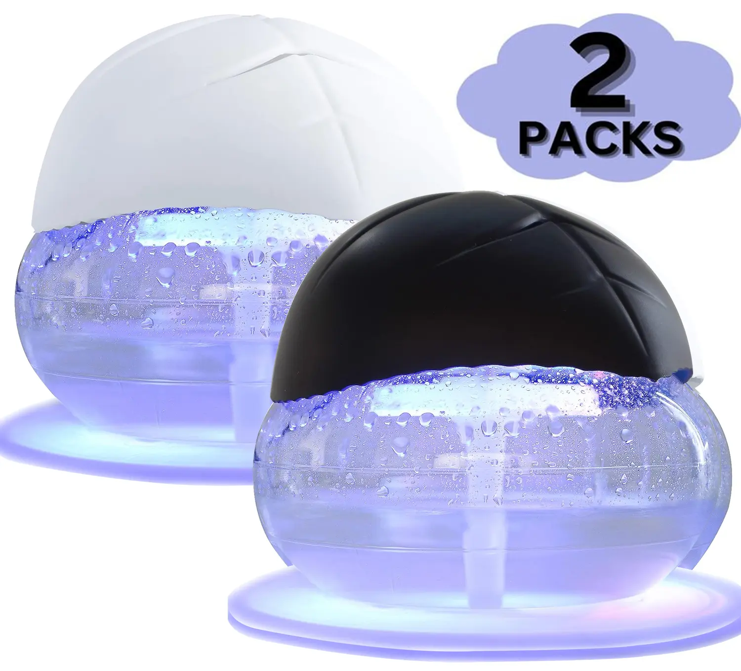 Water Air Purifiers for Home, Air Washer Aroma Diffuser, Air Filter Washer Humidifier, Essential Oils Aroma Fresher With LED Night light for Office, Bedroom,Small Air Cleaner For Smoke and Pets