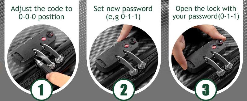 Ubesgoo 3-Piece Luggage Set Travel Lightweight Suitcases With Rolling Wheels,20in,24in,28in, TSA Lock & Moulded Corner, Carry On Luggages For Business, Trip