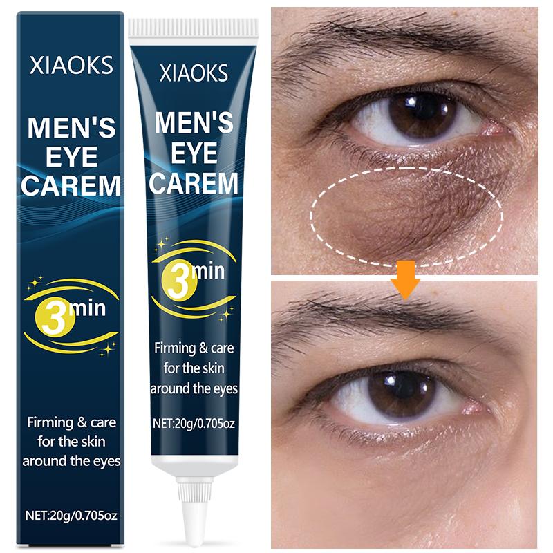 ROZINO MEN'S Eye Cream for Dark Circles & Puffiness - Anti-Aging Formula with Vitamin C Reduces Eye Bags Wrinkles Fine Lines 20g