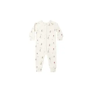Rylee + Cru Organic Long John Pajamas, Skiers