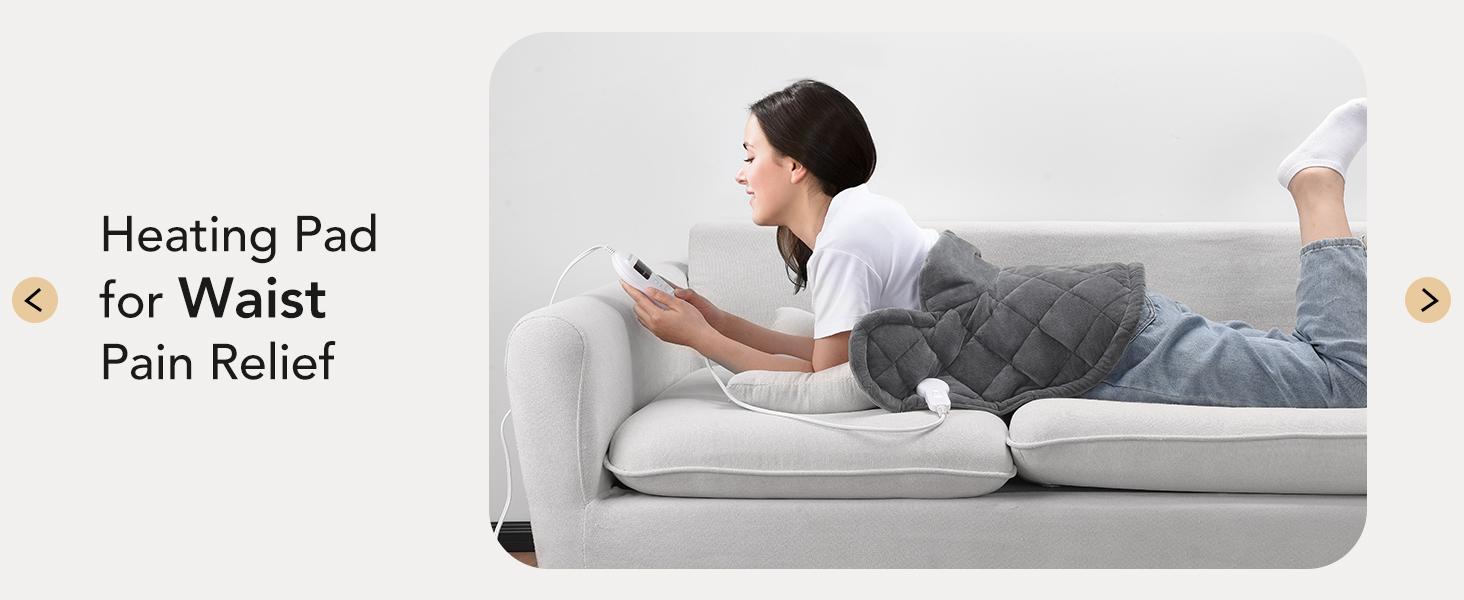 iDOO Heating Pad | Spring Glow Up | Perfect Gifts for Her Women Men Elderly | 3 Sizes (24x37 XXL King/24x33/21x22) | Soothing Heat Therapy for Fast Neck, Shoulder & Back Pain Relief