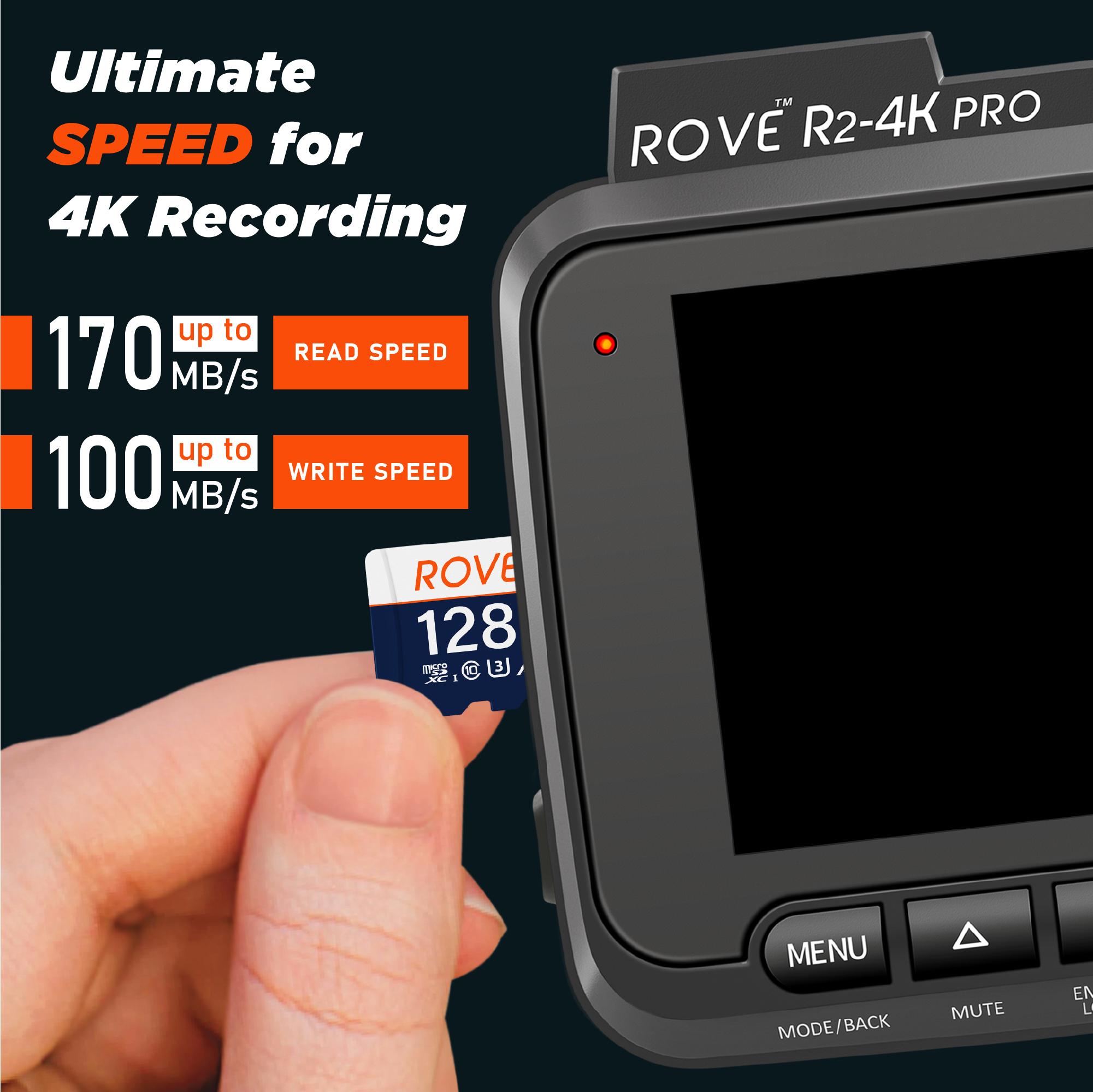 ROVE Ultimate 128GB Micro SDXC Card with USB 3.2 Gen-1 Type-C Card Reader For Dash Cams, DSLR Cameras, Action Cams, Drones, Gaming Consoles, Laptop & Smartphones