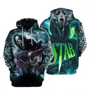 Personalized Ghostface Scream Halloween Horror Movie Hoodie 3D