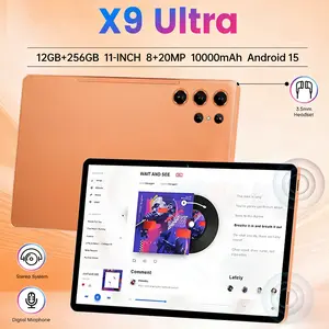 W&O 2026 Android 15, 11-inch Tablet, 12GB RAM + 256GB Expandable Storage, Large HD Screen, 10000mAh Battery, 5G WiFi, Portable Device with Keyboard, Mouse, Case, Stylus, Dual Camera, Ideal for School, Work, Valentine’s Day Gift