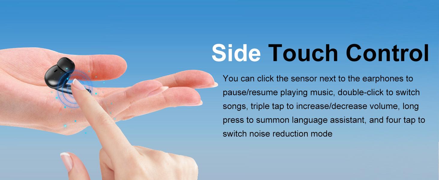 Wireless Bluetooth Earbuds–Portable, with Replacement Ear Tips, Wireless Charging & Long Battery Life. Musthave Black Friday Gift / Christmas Present!