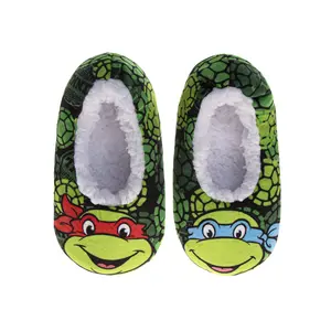 Ninja Turtles Slippers for Kids  Ninja Turtles Design Soft Cozy Indoor Comfort (Toddler / Little Kid)