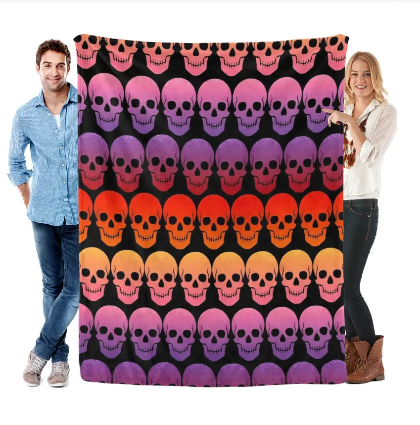 Eyesoul Betsey Johnson Classic Checkerboard Pattern Blanket - Buttery-Soft Wrinkle-Resistant Oversize Flat Weave Throw for Couch, Bed, Halloween Home Decor