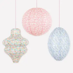 Meri Meri x Liberty Pastel Floral Lanterns (x 3)