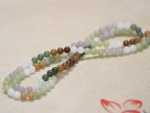 Premium Multi-Tone Jade 108 Mala Beads Handcrafted Unisex Necklace 8mm Smooth Polished Beads Perfect Gift for Men & Women