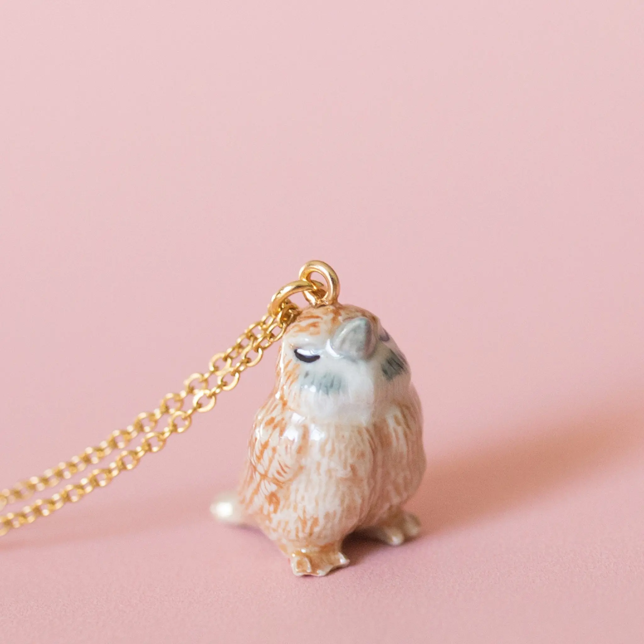Sparrow Necklace | Camp Hollow Ceramic Animal Jewelry | Porcelain Pendant