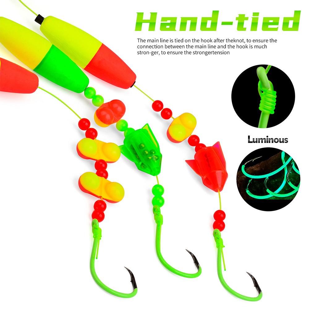 [FreeShip] 5-Pcs Trolling Rigs, Rattletail Catfish Rigs for Drift & Shore Fishing, Various Rigs 5-Pack, High Sensitivity, Anti-Tangle Design, Durable Hooks, Must-Have for Catfish Anglers, Easy to Use for Beginners & Pros, Fishing Gear