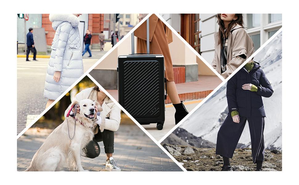 Women's Winter Coat Long Waterproof Parka Warm Snow Jacket with Detachable Faux Fur Hood Adjustable Drawstring Waist Pockets Thermal Insulation Chic Puffer Style