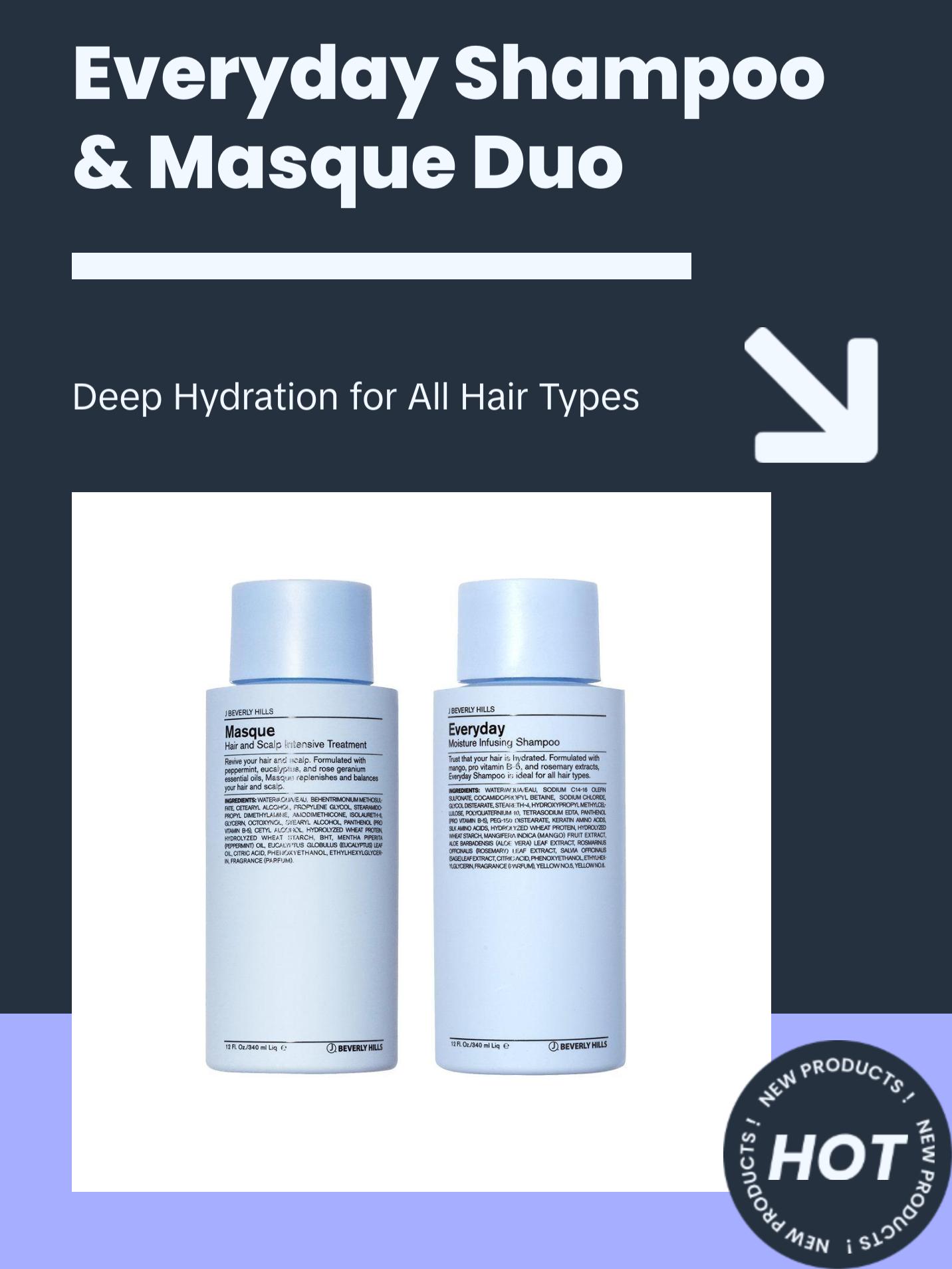 BEST SELLER BUNDLE - Everyday Shampoo + Masque For All Hair Types BEST SELLER BUNDLE - Everyday Shampoo + Masque For All Hair Types