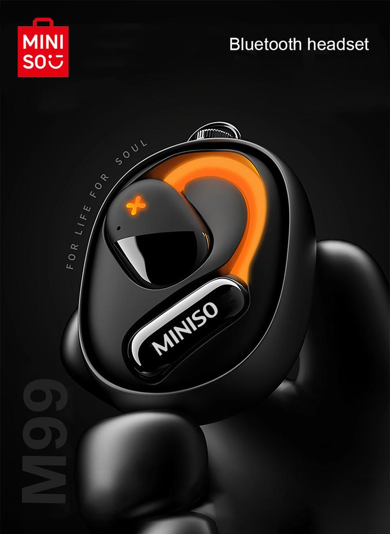 MINISO Open Wireless Earbuds Bluetooth, Headphones Stereo,Built-in Mic Headset,headphones Stereo,30H Long Playtime,High-quality Sound Earbuds,Suitable,For Gym Running Workout