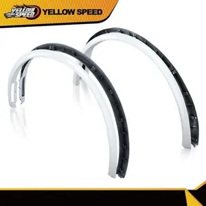 Fit For 2020-2024 Tesla Model Y White Wheel Molding Wide Body Fender Flares 4Pcs