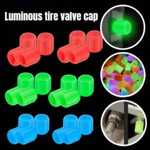 Reflective Glow Valve Caps – Self-Illuminating for Nighttime Safety on Bikes, Scooters, or Vehicles