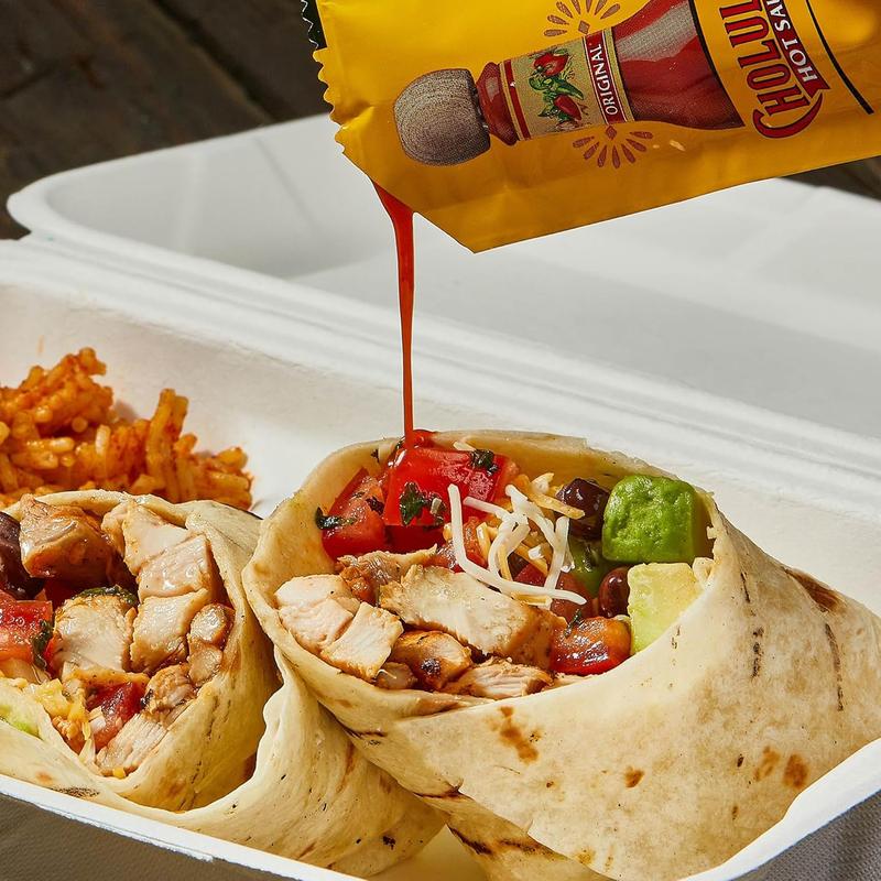 Cholula Original Hot Sauce Packets, 200 count - One 200 Count Individual Hot Sauce Packets with Mexican Peppers and Signature Spice Blend, Perfect Single-Serve Size for Delivery and Takeout