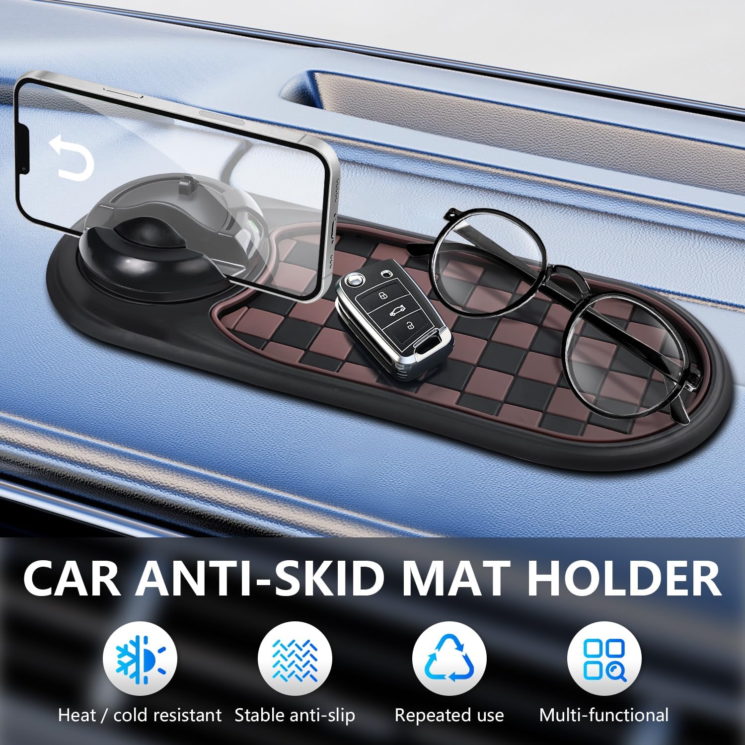 Unlock New Experience During Driving-Car Phone Holder with Anti-slip Pad Makes You Enjoy your Each Driving Travel-1