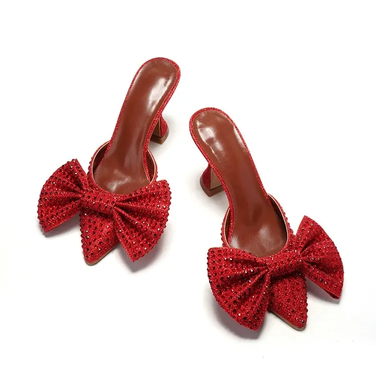 Crystal Bow Mules