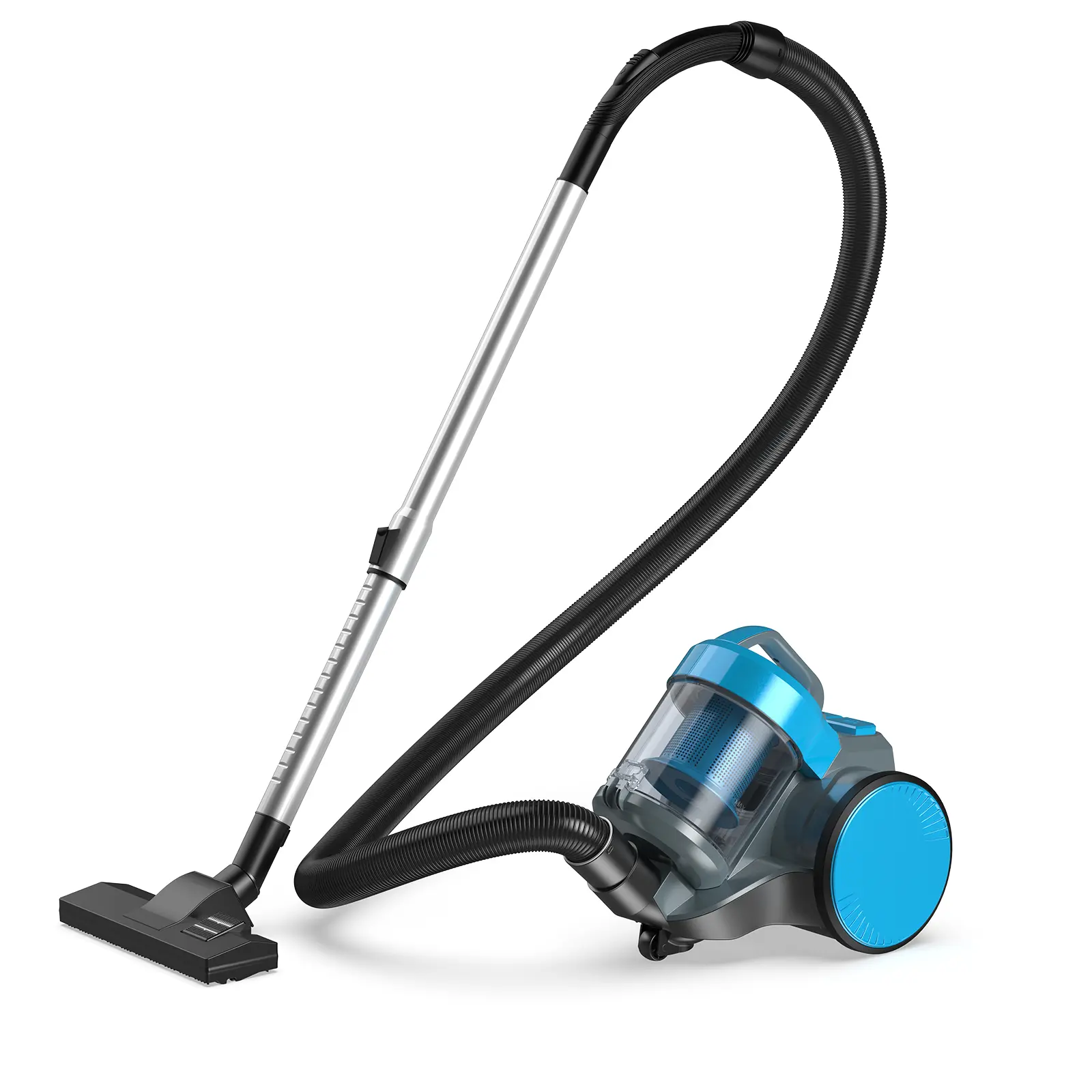 Bagless Canister 1.8L Vacuum Cleaner, Washable HEPA Filter for Easy Maintenance, Lightweight Vac for Carpets and Hard Floors