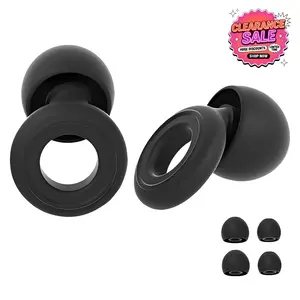 Ear Plugs for Sleeping 30dB Noise Cancelling Reusable Silicone Earplugs for Concerts Travel Work Study Comfortable Fit with 3 Sizes Carrying Case Eco-Friendly Washable SiliconeHero