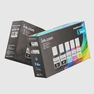 Ink.com Compatible 502 High Capacity Ink Refill 5 Pack Compatible with Epson for ET-2850 ET-3830 ET-3850 Printers