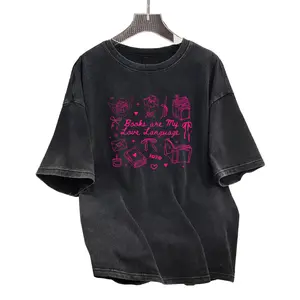 Women's Graphic Tee for Readers – 'Books Are My Love Language' Valentine's Day Style