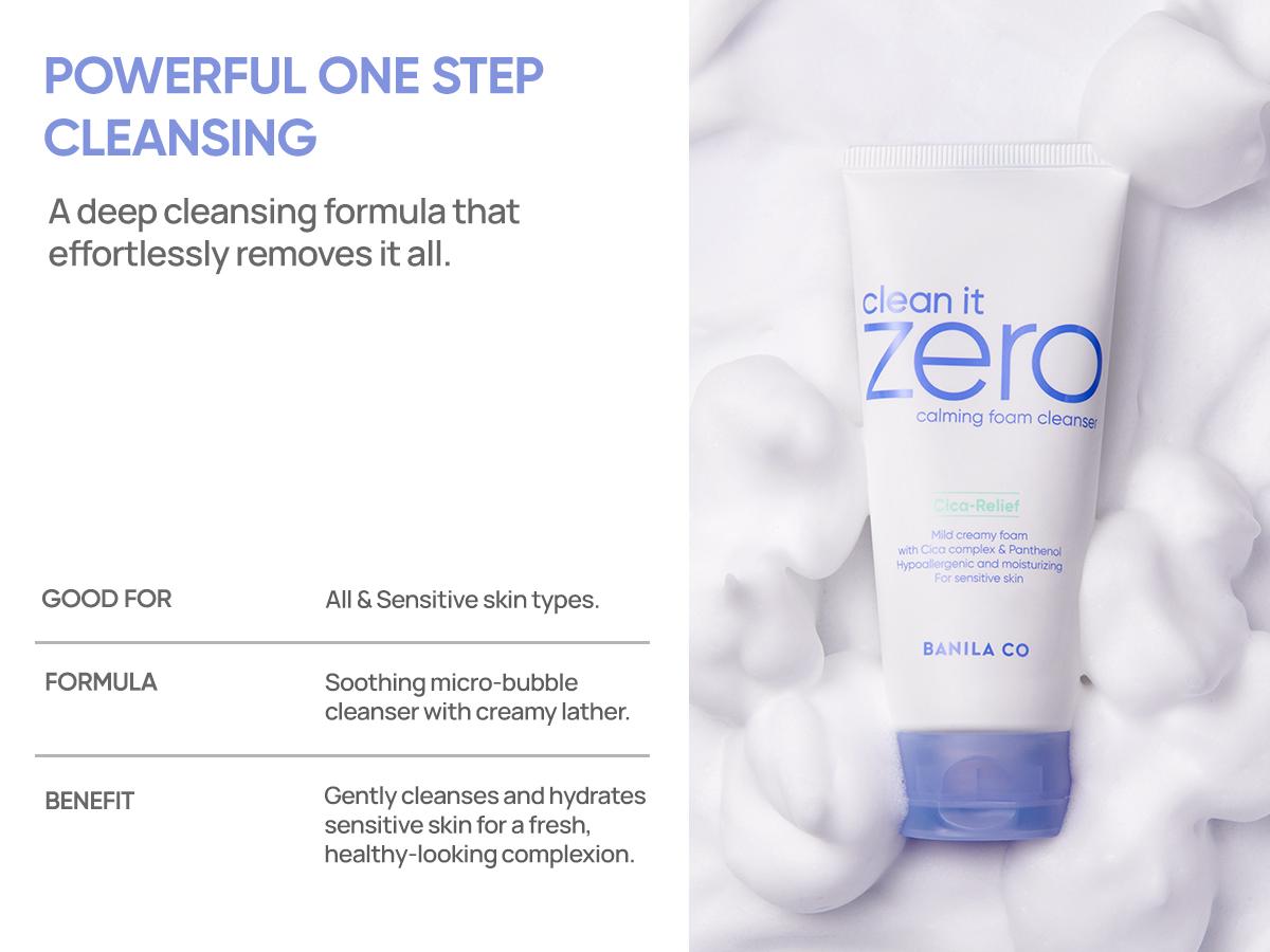 Banila Co Clean It Zero Calming Foaming Facial Cleanser | Soothing & Hydrating for Sensitive Skin Banila Co Clean It Zero Calming Foaming Facial Cleanser | Soothing & Hydrating for Sensitive Skin