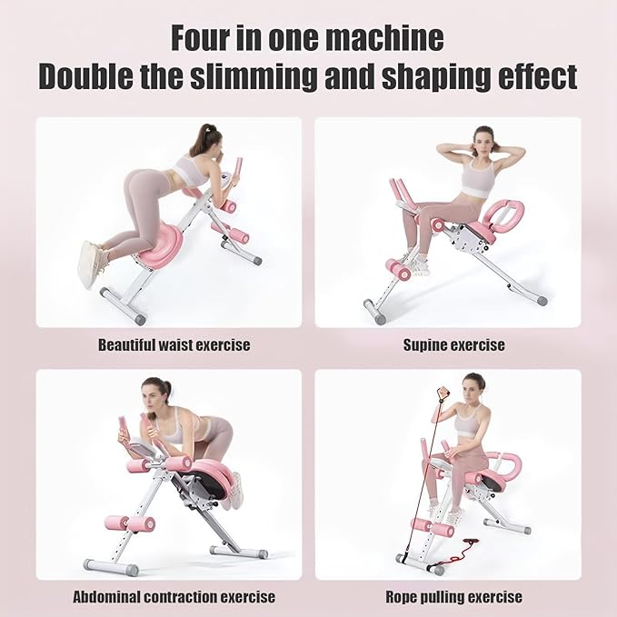 Home Fitness Equipment Abdominal Trainer Adjustable Foldable Core Training Machine for Versatile Abdominal Exercises Ideal for Fitness Enthusiasts