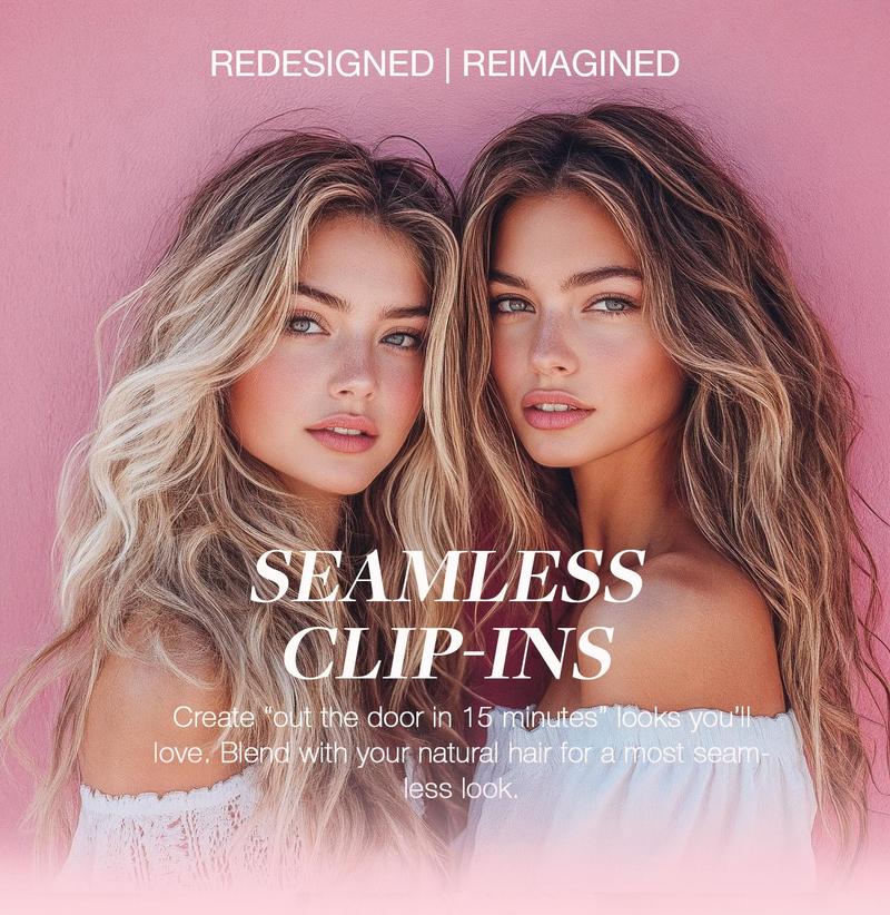 GOOGOO Hair Extensions 100g Seamless Clip in Human Hair Natural Straight