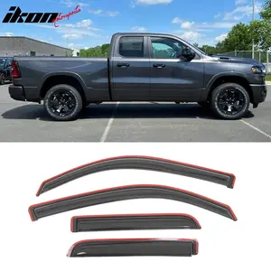 Window Visors Guard for Dodge Ram 1500 Quad Cab 2019-2025 In Channel 4PCS