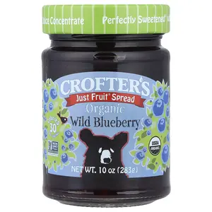 Crofter's Organic Organic Just Fruit® Spread, Wild Blueberry, 10 oz (283 g)
