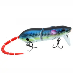 5pcs / 7pcs Rat Imitation Lure Mouse Bait 80-85mm Precision Weight Long Cast Sinking Bass Snakehead Topmouth Culter All-Level Hunter Lifelike Swimming Triggers Frenzy Strikes