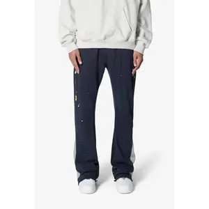 mnml Contrast Bootcut Sweatpants - Navy
