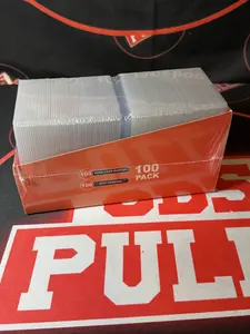 100 Card Sleeves Hard Plastic, 3"X4" Baseball Cards Protectors Plastic, Premium Card Holder