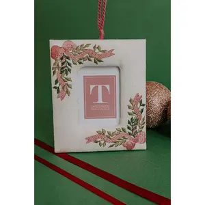 Final Touch Embroidered Ornament Photo Frame