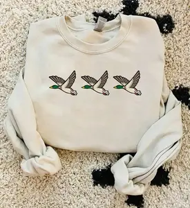 Duck Sweatshirt & Tshirt, Animal Lover Sweatshirt, Duck Hoodie Crewneck, Duck Lover Gift, Christmas Sweater, Duck Sweatshirt Lady