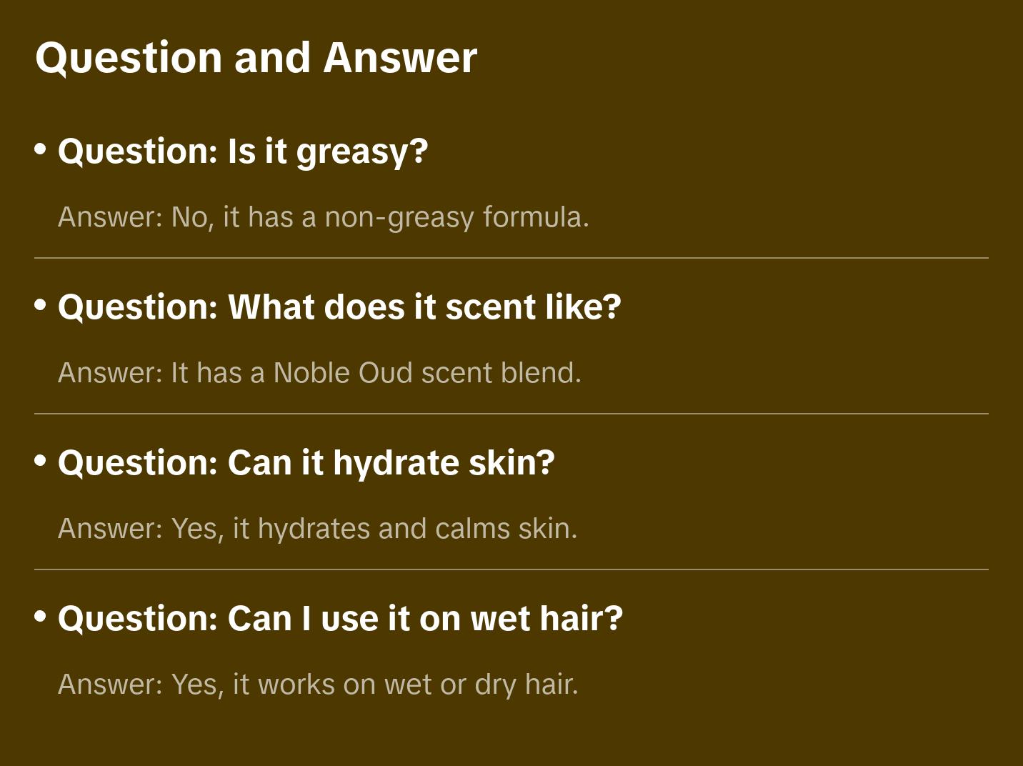 Noble Oud Beard, Hair and Skin Oil