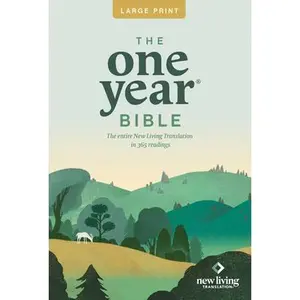 One Year Premium Slimline Bible-NLT-Large Print 10th Anniversary -- Tyndale, Paperback